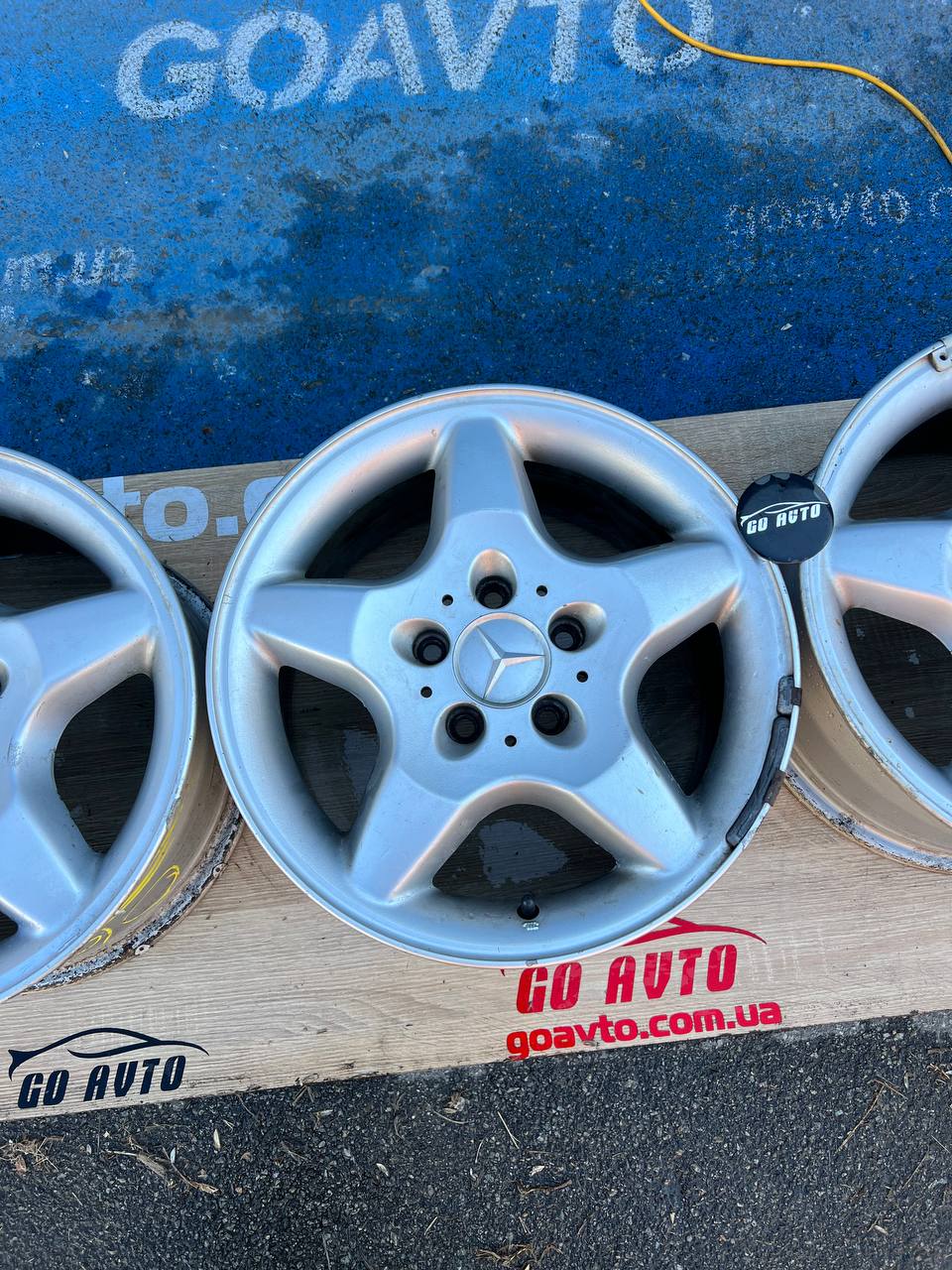 Goauto диски Mercedes 5/112 r16 et60 7.5j dia66.6 в чудовому стані