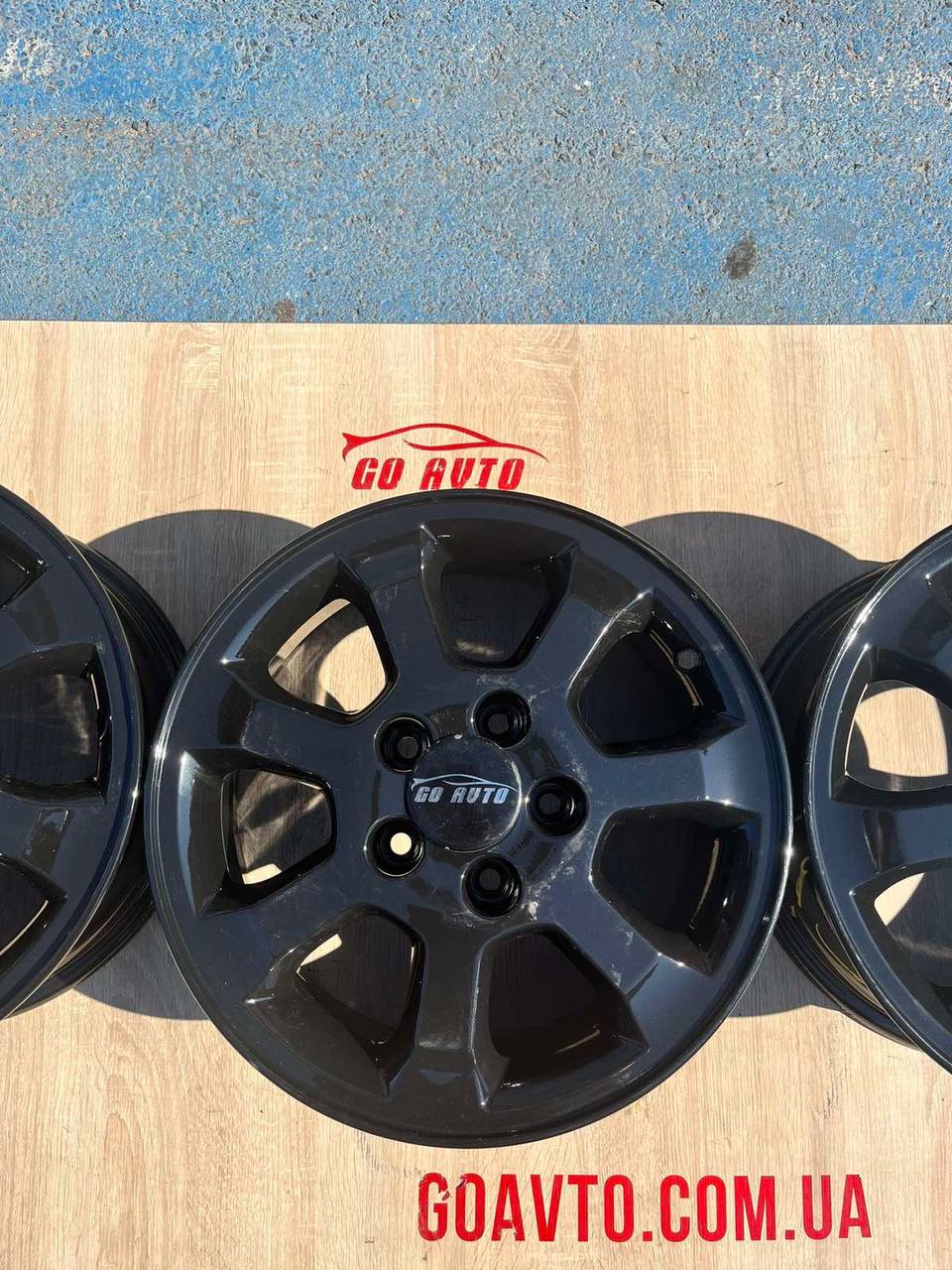 Goauto диски Opel 5/110 r15 et49 6j dia65.1 в чорному глянув 5/108 r15